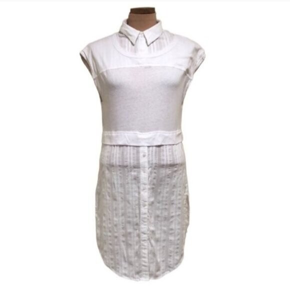 Anthropologie Postmark Londra White y2k Layered Tunic - Picture 4 of 8